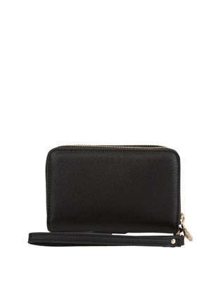 GUESS JEANS Portafoglio Guess Amorette in ecopelle saffiano nero in DONNA