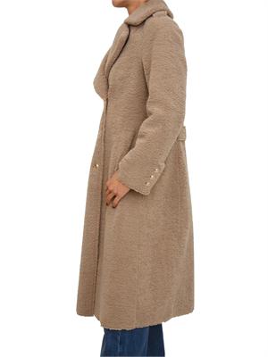 Pelliccia Guess Jeans donna effetto teddy beige in DONNA