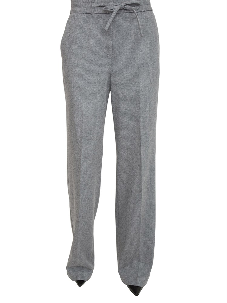Pantalone Etel Nenette in lana gessata grigia