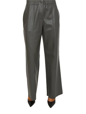 Pantalone Emy Nenette in ecopelle grigio verde in DONNA