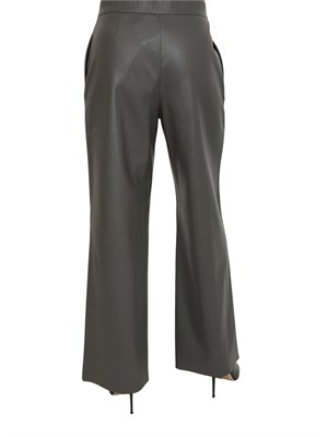 Pantalone Emy Nenette in ecopelle grigio verde in DONNA