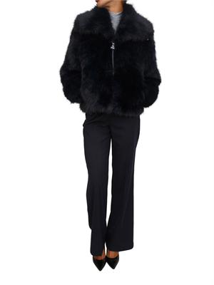 Pelliccia Nenette in ecovolpe blu in DONNA