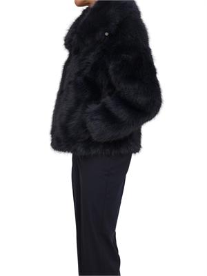 Pelliccia Nenette in ecovolpe blu in DONNA