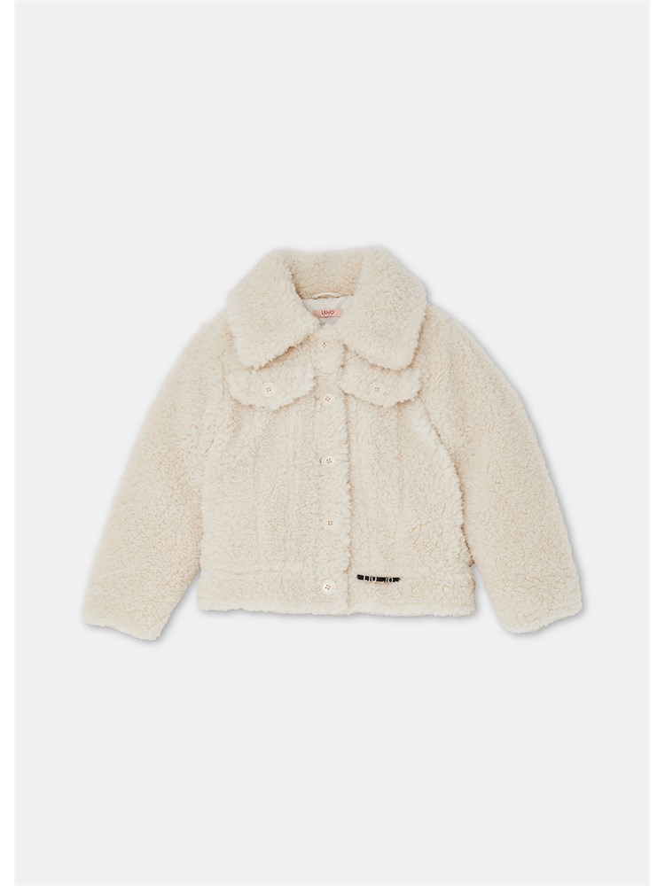 LIU JO BABY Giacca Liu-jo bambina in teddy bianco