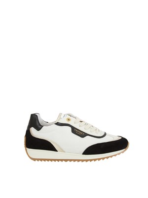 TWIN-SET Sneaker Twinset in pelle bianca con inserti neri in DONNA