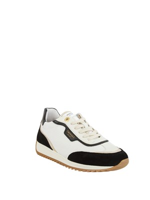 TWIN-SET Sneaker Twinset in pelle bianca con inserti neri in DONNA