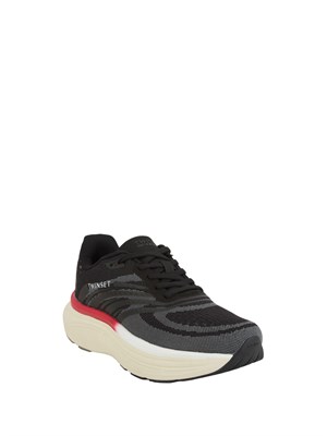 TWIN-SET Sneakers Twinset in tessuto e suede nero in DONNA