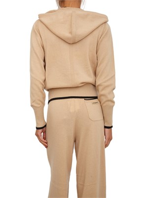 Cardigan maglia Pinko in lana e cashmere cammello in DONNA