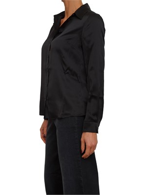 Camicia Faustina Nenette in seta nera in DONNA