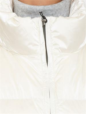 Gilet imbottito donna Thille K-Way in tessuto luminoso bianco in DONNA