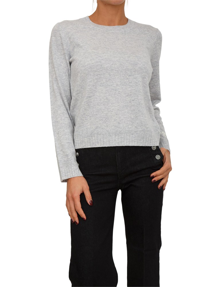 Maglia Liu Jo donna in misto cashmere e lana grigia