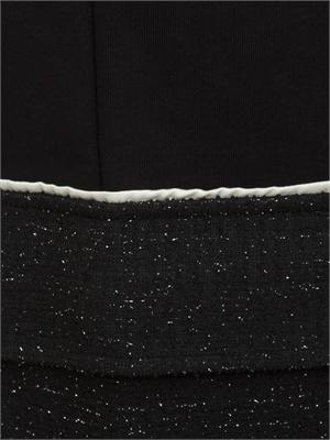Pantaloni tuta Liu Jo donna in misto cotone nero con tasche lurex in DONNA