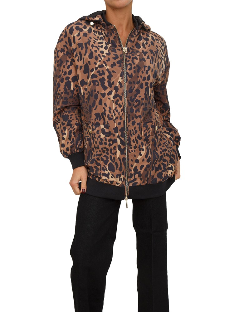 Giubbino Liu Jo donna in nylon stampa animalier