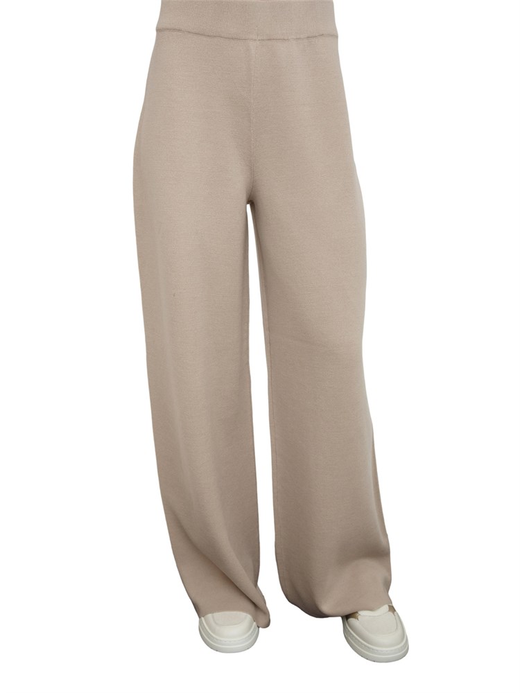 Pantalone donna Yost Nenette in maglia punto stoffa taupe