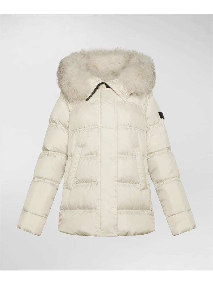 PEUTEREY BIMBO Piumino bimba Peuterey avorio con cappuccio e zip laterali