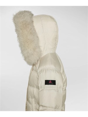 PEUTEREY BIMBO Piumino bimba Peuterey avorio con cappuccio e zip laterali in BAMBINO