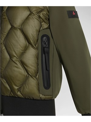 PEUTEREY BIMBO Bomber Peuterey verde in ripstop con trapunta rombi in BAMBINO