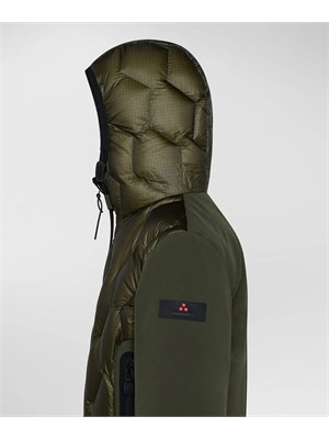 PEUTEREY BIMBO Bomber Peuterey verde in ripstop con trapunta rombi in BAMBINO