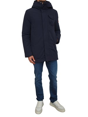 Giubbino uomo Dekker realizzato in nylon tecnico blu in UOMO