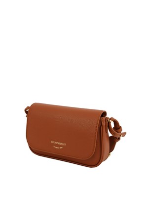 Mini bag Emporio Armani in ecopelle martellata cuoio in DONNA