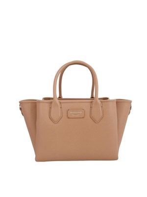 Shopper media Emporio Armani in ecopelle palmellata rosa in DONNA