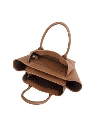 Shopper media Emporio Armani in ecopelle palmellata rosa in DONNA