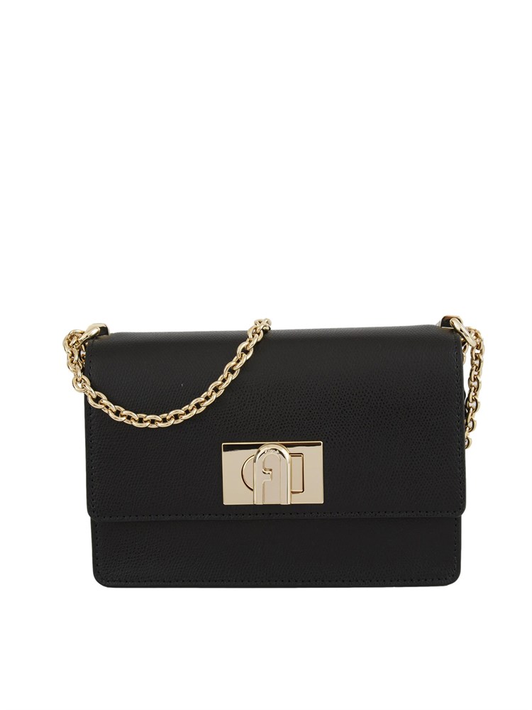 Borsa a tracolla mini Furla 1927 in pelle nera