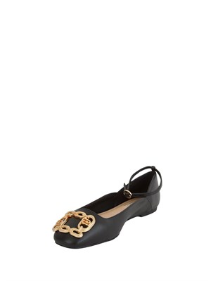 LIU JO Ballerine Liu-jo Brigitte in nappa nero in DONNA