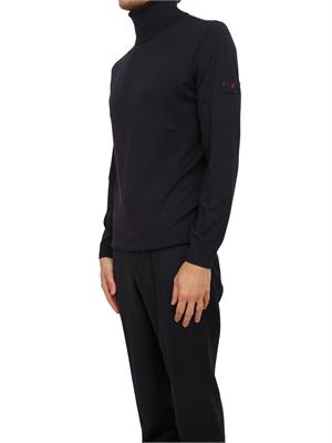 Maglia uomo a collo alto Peuterey in lana blu in UOMO
