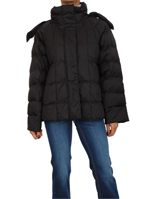 Piumino corto Romolo Max Mara MM in tessuto nero antigoccia in DONNA