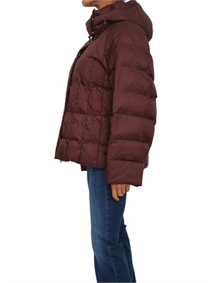 Piumino corto Romolo Max Mara MM in tessuto brodeaux antigoccia in DONNA