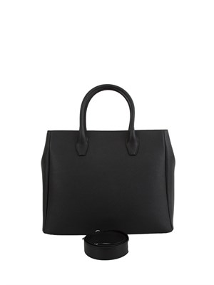 Borsa John Richmond in pelle nera in UOMO