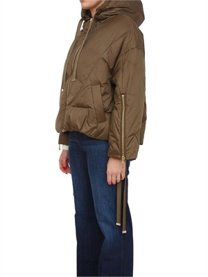 TWIN-SET Giubbino Twinset in nylon trapuntato verde in DONNA