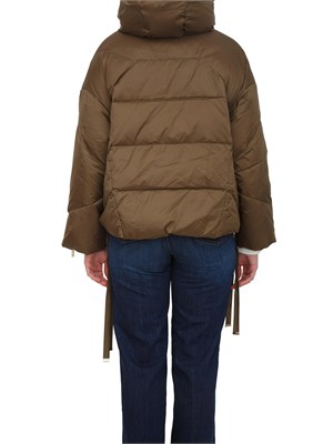 TWIN-SET Giubbino Twinset in nylon trapuntato verde in DONNA