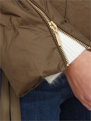 TWIN-SET Giubbino Twinset in nylon trapuntato verde in DONNA