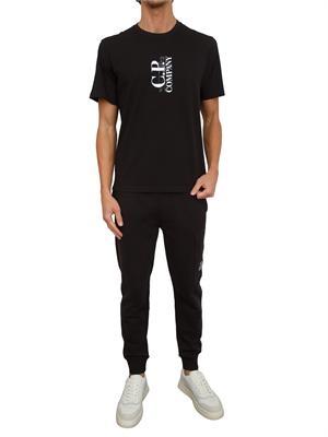 T-shirt uomo C.P. Company in cotone nero in UOMO