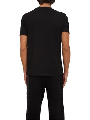 K.LAGERFELD T-shirt uomo Karl Lagerfeld nera con applicazione volto in UOMO