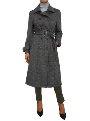 Cappotto Neron Kocca stampa principe di Galles in DONNA