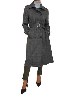 Cappotto Neron Kocca stampa principe di Galles in DONNA