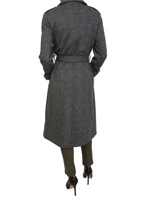 Cappotto Neron Kocca stampa principe di Galles in DONNA