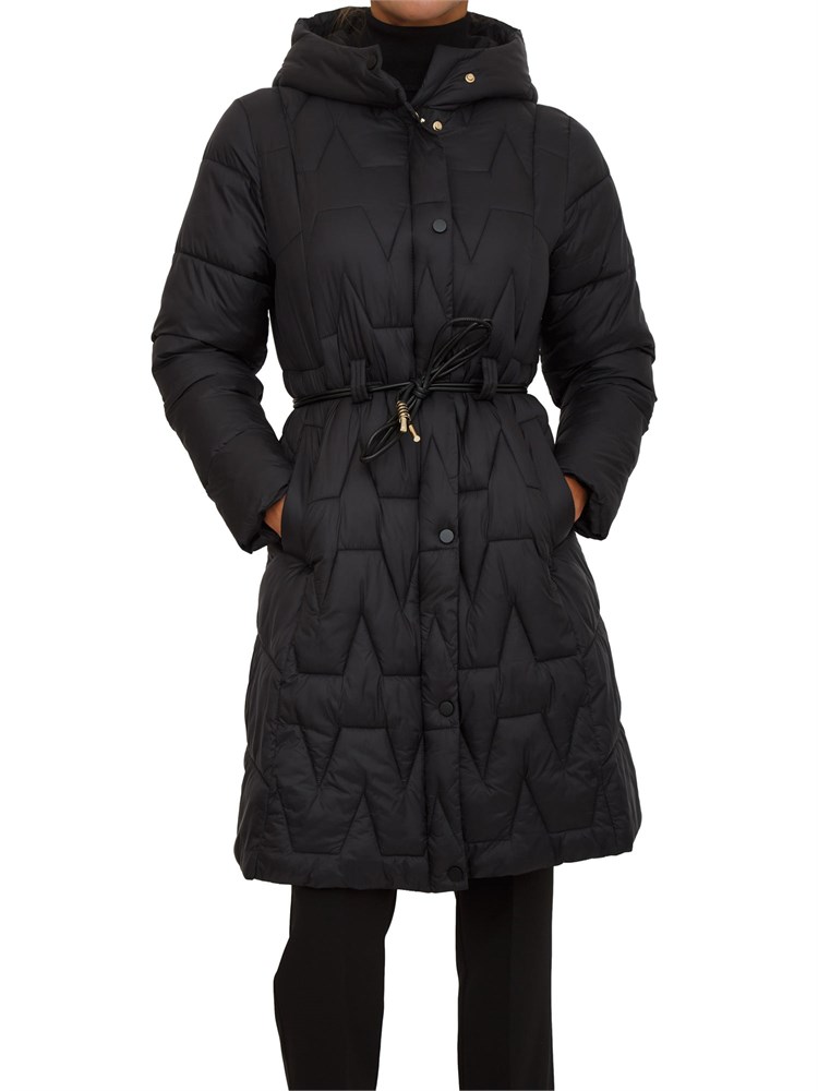 Piumino lungo Rollanda Kocca in nylon nero
