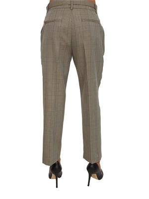 Pantalone Taty Kocca con stampa check tortora in DONNA