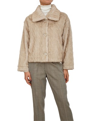 Cappotto corto Marielies Kocca doubleface beige a trecce in DONNA