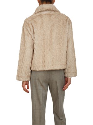 Cappotto corto Marielies Kocca doubleface beige a trecce in DONNA