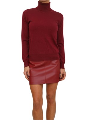 Maglia Vally collo alto Kocca in viscosa bordeaux in DONNA