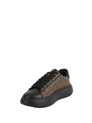 Sneakers Liu Jo donna Babol 01 in eco-pelle nera stampa logo in DONNA