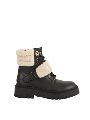 Stivali anfibi Liu Jo donna Rumi 40 in pelle nera in DONNA