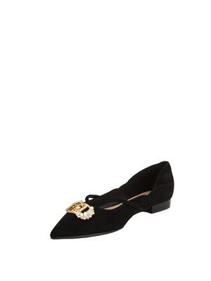 Ballerine Liu Jo Vivien 03 in velluto nero in DONNA