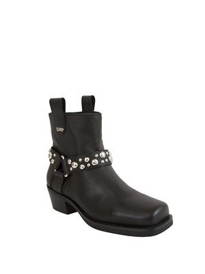 Stivaletti Liu Jo Roxy 01 modello texano in pelle nera in DONNA