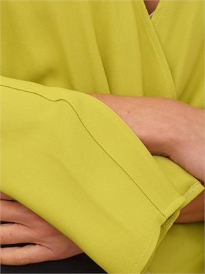 Body Elisabetta Franchi  in georgette verde lime in DONNA